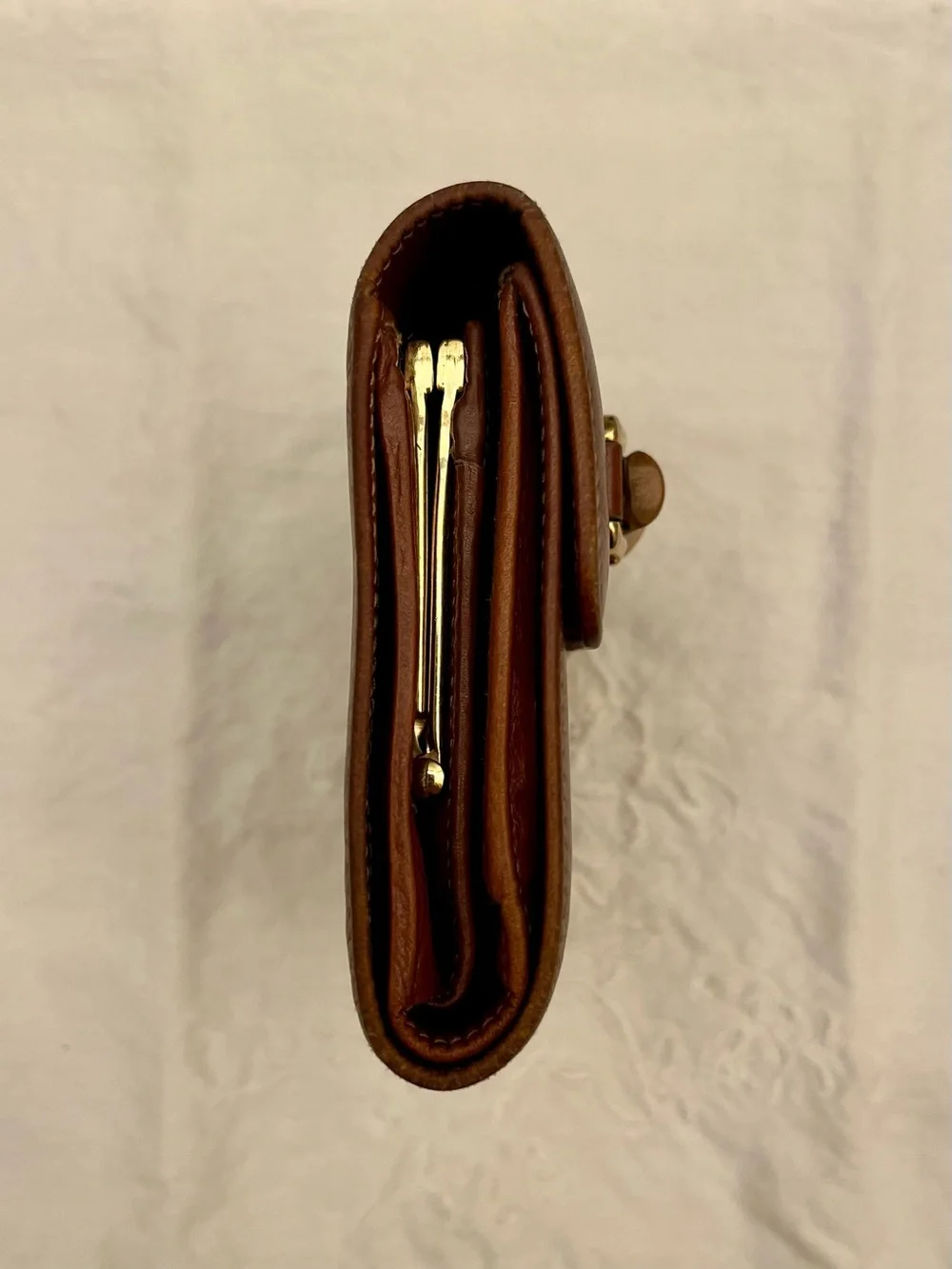 Gucci Vintage Bamboo Leather Bifold Wallet